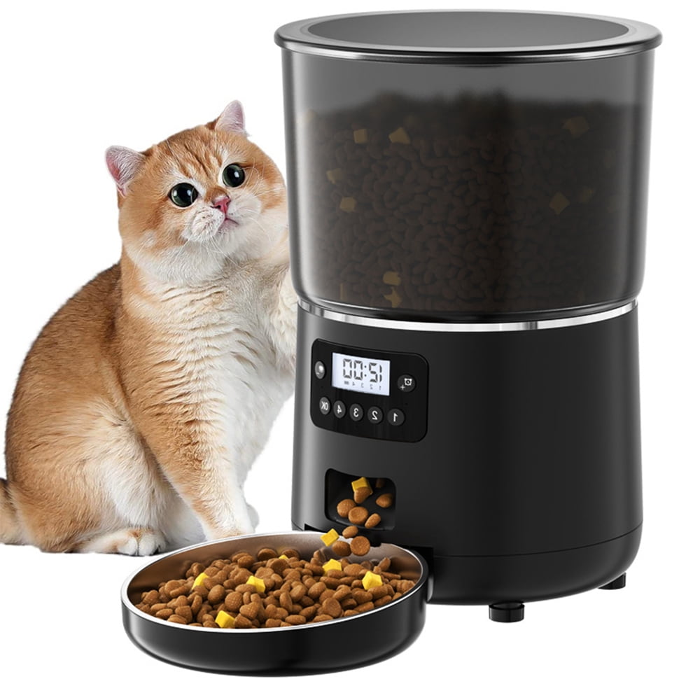 Automatic Cat Feeder 4L with 4GWiFi Timing, Cat Food Dispenser with Remote APP Control for Cats and Dogs