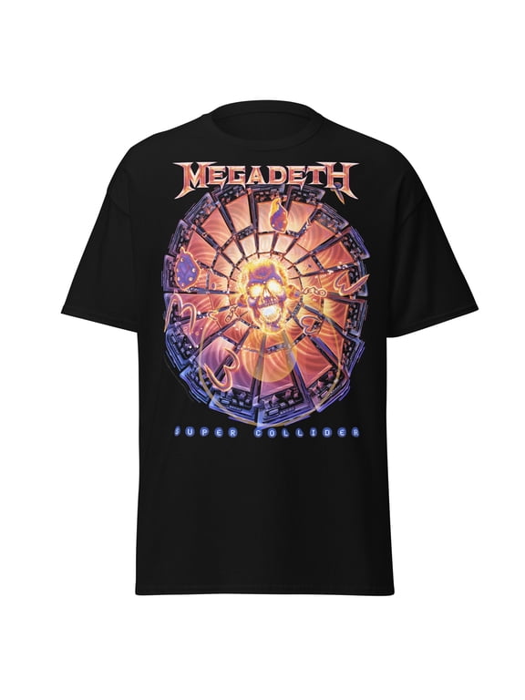Megadeth Super Collider Jumbo Print Unisex T-Shirt - Black - 3XL