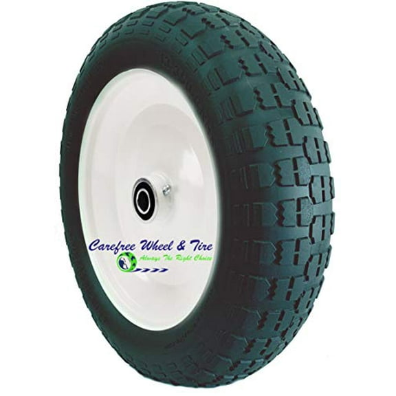 13 x 3.50-8 (13" x 3.50) Wheelbarrow/Cart Wheel Assembly (6" Center Hub & 3/4" Bearings)