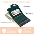 thumbnail image 4 of Billetera Jogjam Black Cat Floral Rfid de piel sintética para mujer, 4 of 6
