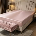 thumbnail image 7 of Tarmeek Cooling Stretch Fitted Sheet 200x180cm 4 Way Stretch Non Slip Bed Sheet Soft Fiber Summer Bed Cover for Mattress Protector, Pink, 7 of 7