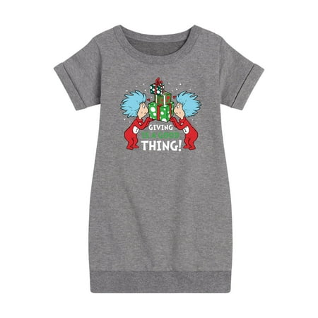 

Cat in the Hat - Giving Is A Good Thing - Toddler And Youth Girls Fleece Dress
