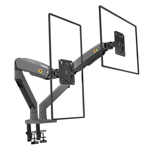 Soporte de Escritorio para Monitores 22" a 32" | Doble Brazo | Movimiento Completo