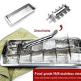 thumbnail image 3 of Lever-Style Ice Tray 2 In 1 Stainless Steel Ice Making Mold Mold/ B9K4, 3 of 8