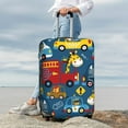 thumbnail image 6 of Picia Vehicles Cartoon with Funny Drivers Luggage Protector Cover Thicken Suitcase Protector Cover Fit 18-32 Inch Luggage-Medium, 6 of 9