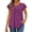 Dark Purple, variant on Womens Blouses Dressy Casual Pleated Tunic Tops Floral Ruffle Sleeve Summer Shirts