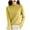 C-Yellow170, variant on DHFJKG Women's Knit Sweaters Base Pullover Crew High Neck Long Sleeve Regular Fit Solid Color Stretch Layering Top With Ribbing Edge Winter Warm Soft Jumper Tops