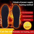 thumbnail image 2 of USB Heated Shoe Insoles Electric Foot Warming Pad Feet Warmer Sock Pad Mat Winter Outdoor Sports Heating Insole Winter Warm, 2 of 5