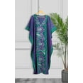 thumbnail image 5 of HAPPY BAY Women's Summer Loose Caftan Maxi Night Evening Gown Loungewear Dashiki House Dresses for Women 2X-3X Purple_AC133, 5 of 5