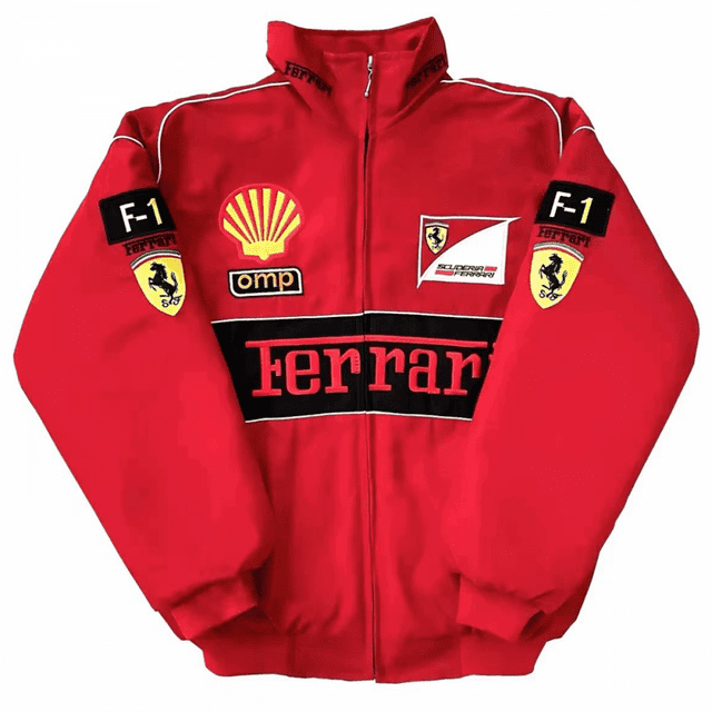 Combinaison de Course F1 Costume de Course Brodé Costume de Cyclisme Costume de Pilote Brodé Costume de Course Décontracté à Manches Longues