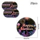 thumbnail image 3 of 20 platos de papel desechables para Año Nuevo | Vajilla multicolor para fiestas | Papel grueso y duradero | Platos de postre grandes de 7 a 9 pulgadas | Ideales para Nochevieja, cumpleaños, bodas y, 3 of 6