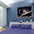 thumbnail image 4 of Openpig Outer Space Galaxy Planet Earth Wall Sticker, Solar System Magic 3D Window Removable Wall Decal, Children Kids Baby Home Room Nursery Decorative Adhesive Art Wall Mural, 4 of 9