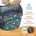 thumbnail image 2 of Travel Cooler Bag - Pioneer Flower Floral Print Pattern Camping Beer Cooler Backpack with Bottle Opener- Waterproof Insulated Picnic Backpacks - Cooler Bag for Beach, 2 of 6