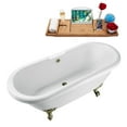 thumbnail image 2 of 67" Streamline N1121BNK-BNK Clawfoot Tub and Tray With External Drain, 2 of 7