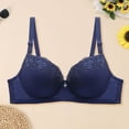 thumbnail image 2 of MDUKONU Women's Padded Underwire Bra, Full Coverage T-Shirt Bras for Women, Convertible, Seamless Dark Blue 40, 2 of 8