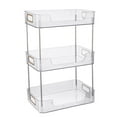 thumbnail image 3 of Abbracc Spice Rack Organizer Large Capacity Tray Makeup Shelf Organizer Vanity Organizer White 3 layers, 3 of 9