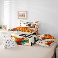 thumbnail image 6 of Manfei Cute Cartoon Turkey 7 Pieces Bedding Comforter Set,Happy Thanksgiving Full Bedding Set,Rustic Pumpkin Maples Fitted Sheet Flat Sheet For Kids,Super Cozy Room Decor Reversible, 6 of 8