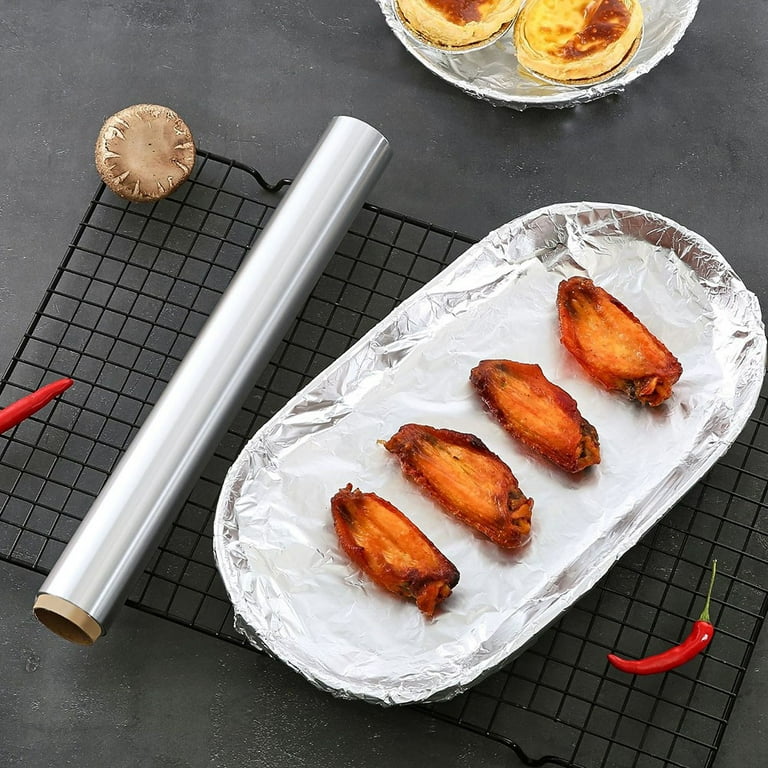 787x11.8 inch Practical Aluminum Foil Paper,Heavy Duty Oven Paper,BBQ Restaurant Thickened Foil Paper, Size: 787 x 11.8