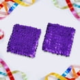 thumbnail image 4 of Stylish Party Sparkly Blingbling Sequin Arm Sleeves Color Purple Size One Size, 4 of 4