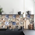 thumbnail image 4 of Lucoss Peel and Stick Tile Stickers 24 Pcs(6X6 Inch) Backsplash Waterproof Stickers for Kitchen and Stick on Tile, 4 of 6