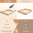 LINGYUAN 4 Set Wooden Pull Out Tray Pull Out Organizer Soft