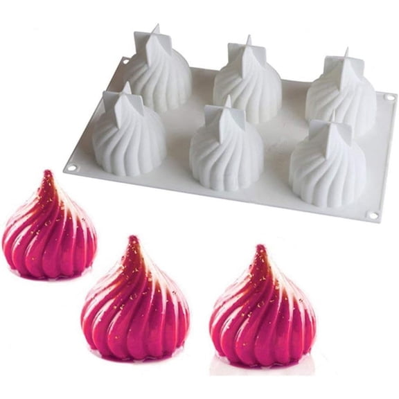 Baker's Paradise: Silicone Mold For Spiral Shaped Desserts, Flexible Silicon Non-Stick Surface, Cake Decorating Tools For Your Culinary Adventures