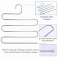 thumbnail image 3 of 5 Layers S Type Pants Trouser Hanger Clothes Organizer Rack Closet Space Saver, 3 of 5