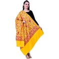 thumbnail image 3 of Kashmiri Shawl / Stole /Wrap for Women, Heavy Aari Embroidery Jaal, (Size 40 X 80 Inches), 3 of 6