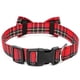 thumbnail image 3 of L Collar de perro navideño con lazo, collares de perro ajustables a cuadros navideños con collares de pajarita extraíbles, 3 of 5