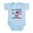Sky Blue, variant on CafePress - Half Greek Half American Body Suit - Baby Light Bodysuit, Size Newborn - 24 Months