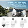 thumbnail image 4 of GBIUT 2K Light Bulb Security Camera, 5G&2.4G WiFi Security Cameras Wireless Outdoor Indoor, 360° Bulb Cameras for Home Security, Motion Detection and Alarm, Two-Way Talk, Color Night Vision, 4 of 10