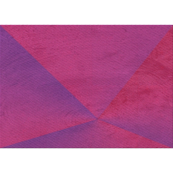 Ahgly Company Indoor Rectangle Patterned DeepPink Area Rugs, 2' x 3'