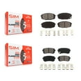 thumbnail image 1 of SIM Front Rear Semi-Metallic Brake Pads Kit for Car Hyundai Elantra Kia Forte Koup Forte5 KSM-100150, 1 of 8