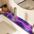 thumbnail image 2 of Yayeee Faucet Mat for Kitchen Sink 14.7" Diatomite Long Splash Guard Pad, Purple Digital Art, 2 of 7