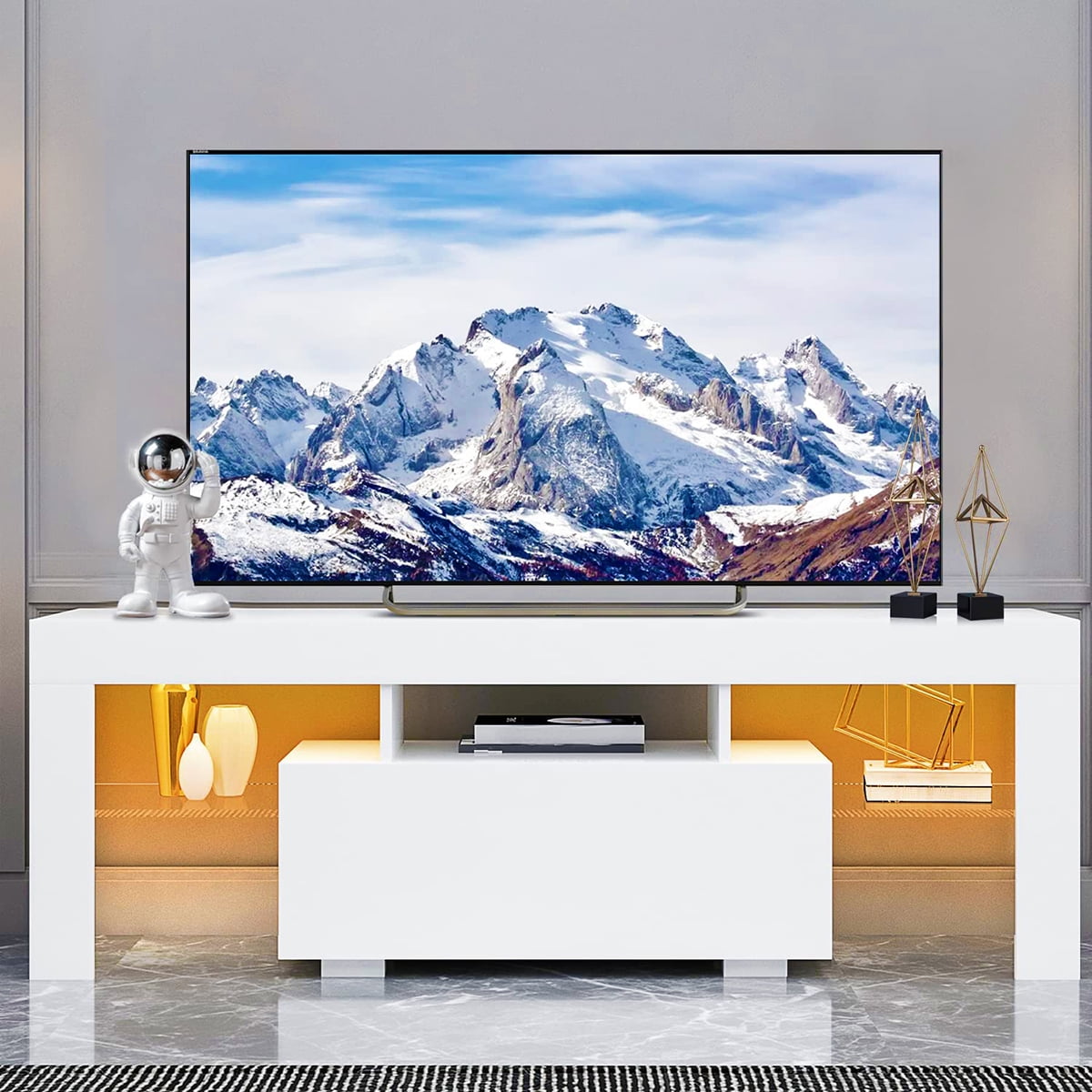 HDJ 51 Inch High Gloss LED TV Stand for 55