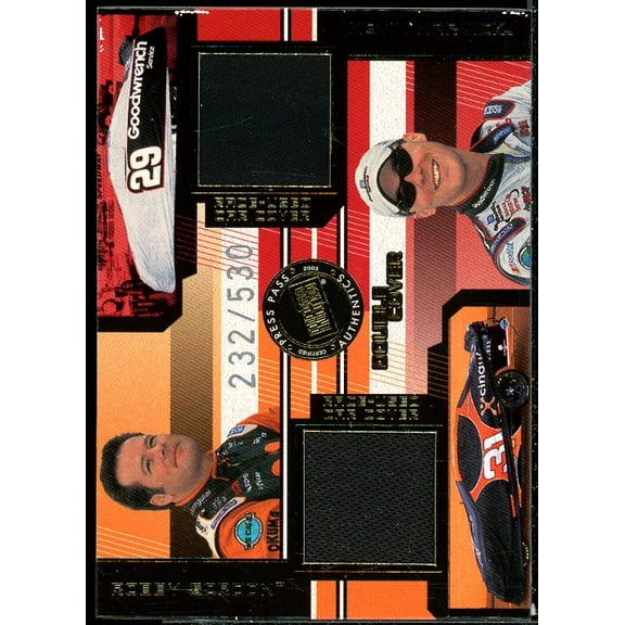 Kevin Harvick/Robby Gordon 2003 Press Pass Eclipse Under Double Cover #DC8