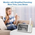 thumbnail image 5 of VTech V-Care 1080p WiFi Smart Nursery Remote Access Over-the-Crib Floor Stand Video Baby Monitor with 5' High Definition 720p, Artificial Intelligence, Rollover and Face Covering Detection, VC1405, 5 of 14