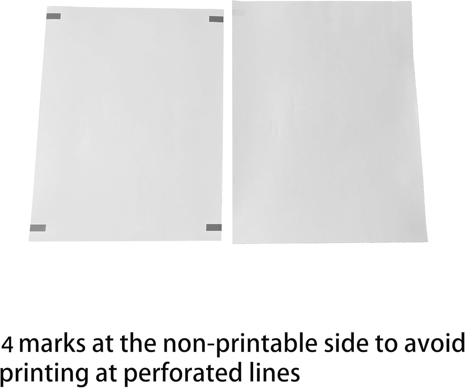 BPS free BPA free, 200 pages, thermal printer paper 8.5 x 11, letter, folded, continuous, perforated, quick dry for pen. For General, Peripage, Munbyn, Jadens, Hprt, Phomemo…(lasting 3 years) 4mark