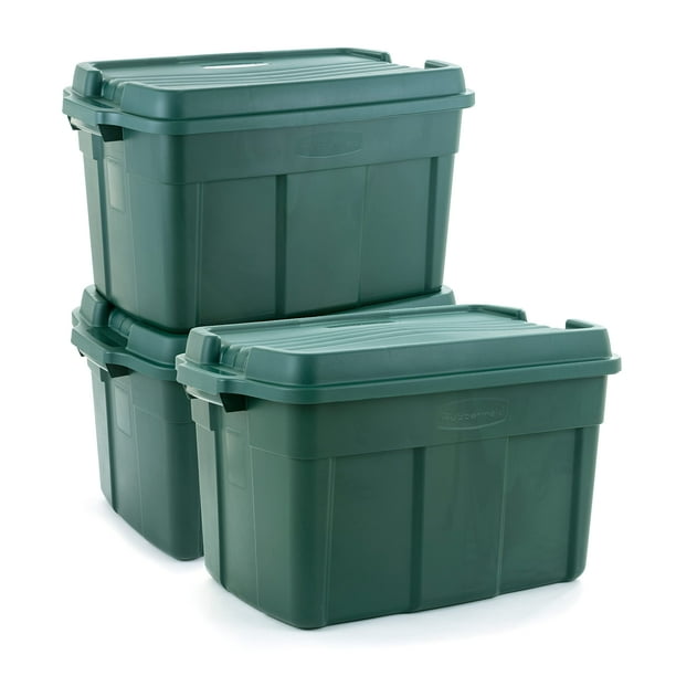 Rubbermaid ECOSense HighTop Storage Containers with Lids, 37 Gal Pack