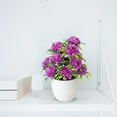thumbnail image 3 of 12 Headed Chrysanthemum Potted Green Floral Arrangement Desktop For Home Centerpiece Wedding Details Fall Flowers Outdoor Flower Arrangements in Vase Wall Flowers Bouquet Holder for Flowers Winter, 3 of 5
