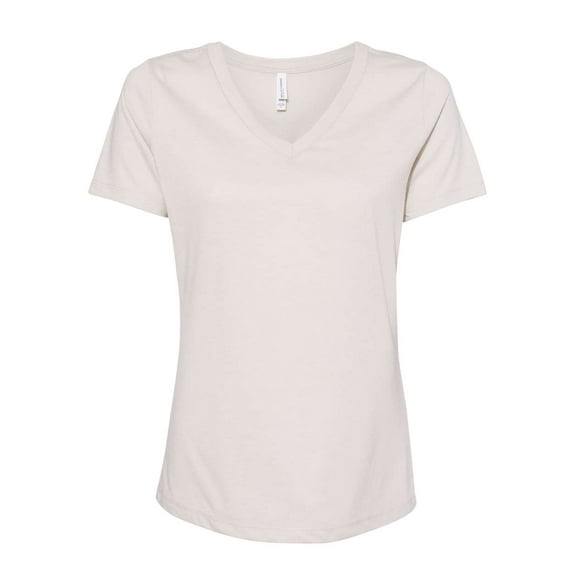 BELLA   CANVAS Women's Relaxed Heather CVC V-Neck Tee