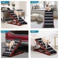 thumbnail image 5 of SweetBin Rampa de madera ajustable para mascotas para todos los perros y gatos – Superficie de alfombra antideslizante y almohadillas para los pies – 40 pulgadas de largo y ajustable de 12 a 26 pulgad, 5 of 5