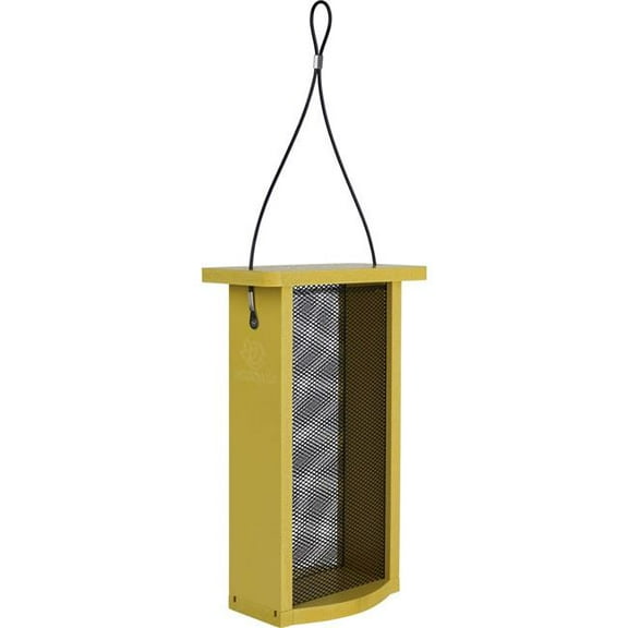 Natures Way RPFM1-T 1.38 qt. Eco-Cycle Finch Fare Thistle Mesh Feeder - Yellow - Case of 2