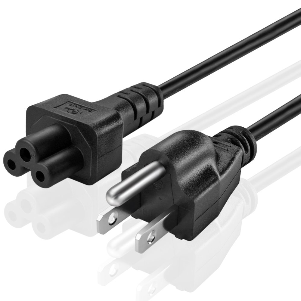 Universal Power Cord (3 Feet) IEC320 C5 to NEMA 515P 3Prong Mickey