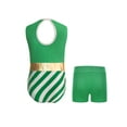 thumbnail image 2 of Miutii Girls Christmas Leotards with Shorts Gymnastics Performance Dance Party Outfits Holiday Festive Suit Green 12, 2 of 5