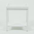 White Tray End Table