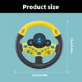 thumbnail image 3 of KUFptva Cartoon Steering Wheel Driving Car Toy Musical Educational Toy Simulation Sounding Steering Wheel Driver Toy for, 3 of 7
