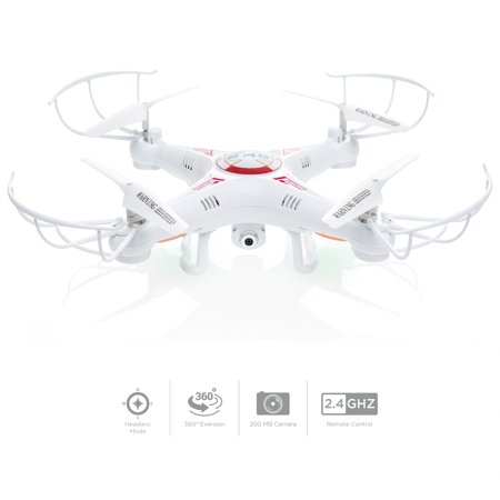 Best Choice Products RC 6-Axis Quadcopter Flying Drone Toy With Gyro and Camera Remote Control LED (Best Esc For Quadcopter 2019)