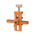 thumbnail image 3 of "Professional Aluminum Cabinet Door Installation Jig - Heavy Duty Adjustable Guide Tool for Precise Hinge & Handle Drilling (Orange, Standard Model Without Drill Bits)", 3 of 7