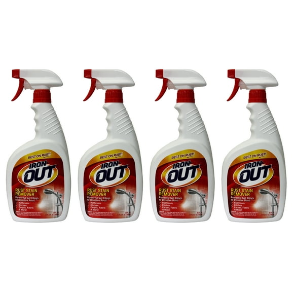 Iron OUT Rust Stain Remover Spray, 24 fl oz (4 Pack)